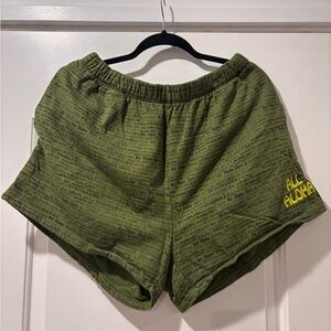 All Aloha Olive Green Women's Athletic Shorts